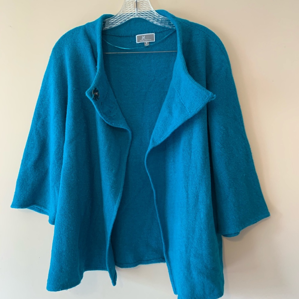 JM Collection Wool Cardigan - Picture 5 of 7
